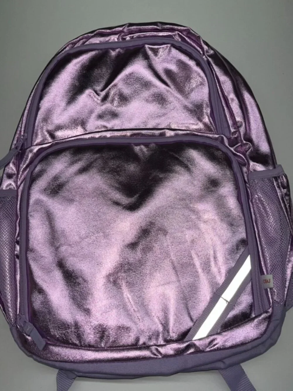 NEW Cat & Jack Kids' 17'' Classic Backpack in Metallic Purple